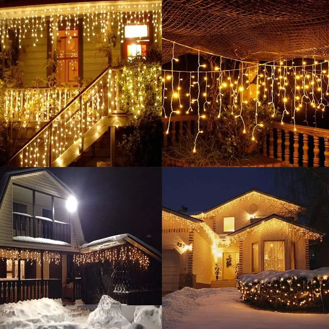 

General 3M x 3M Adjustable Lights 60000H EU Plug Light Strings Curtain IP42 Light Decor, Home 2700K Decor LED