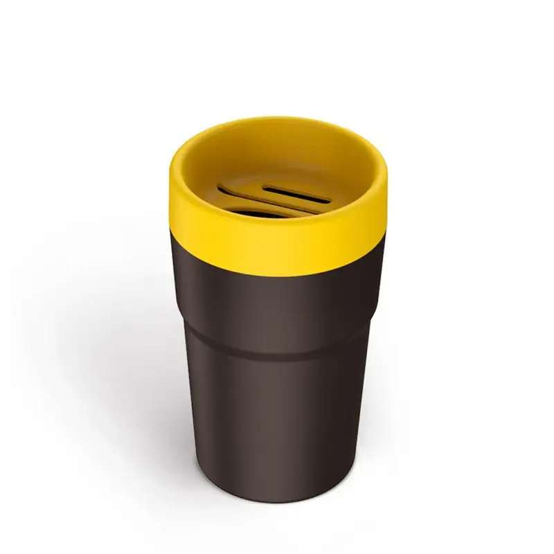 

4 In 1 Car Storage Tissue Paper Box Leak-proof Tray Car Inside The Trash Can Car Creative Supplies Storage Box Black Gold