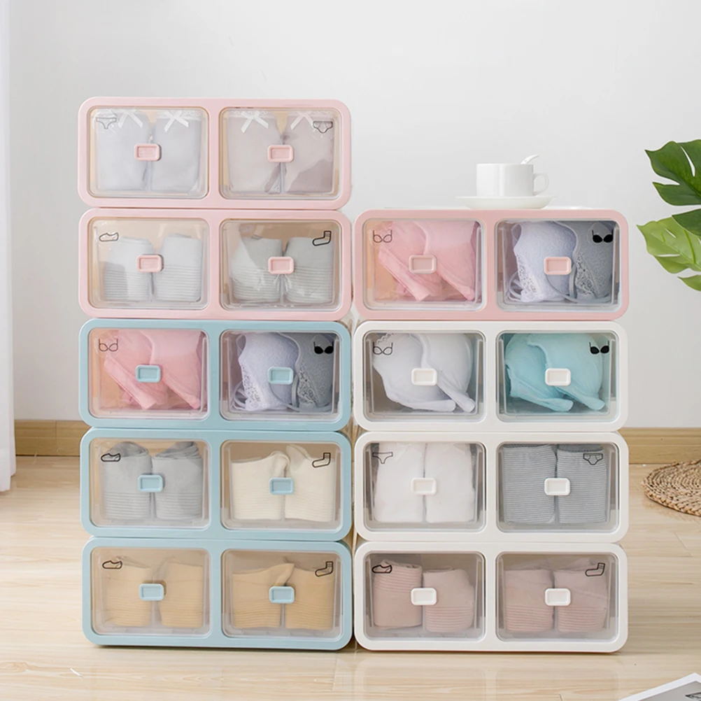 

1PC Underwear Drawer Type Plastic Storage Box Separator for Home Lingeries