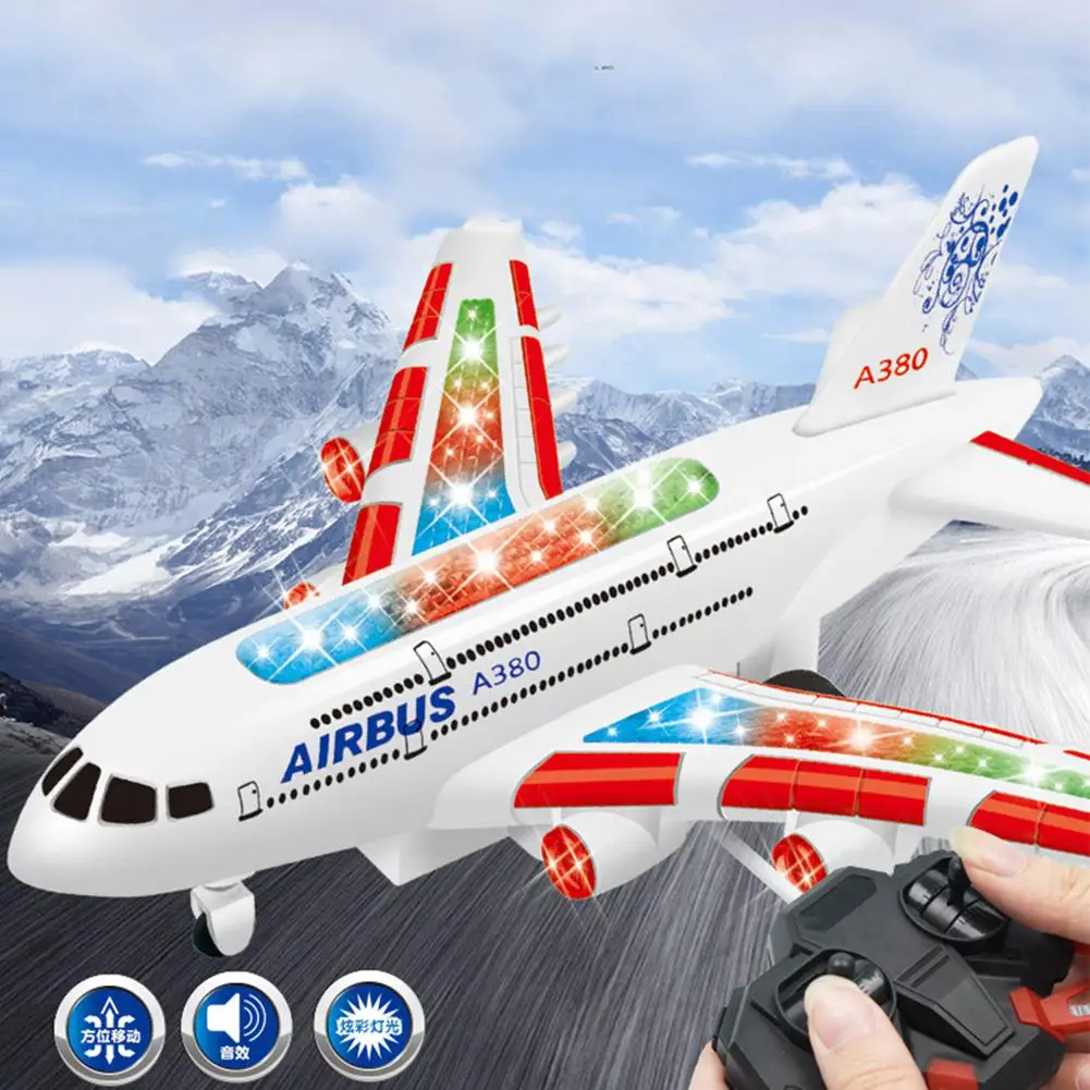 LeadingStar A380 Airbus игрушки RC самолет с музыкальными огнями большой электрический