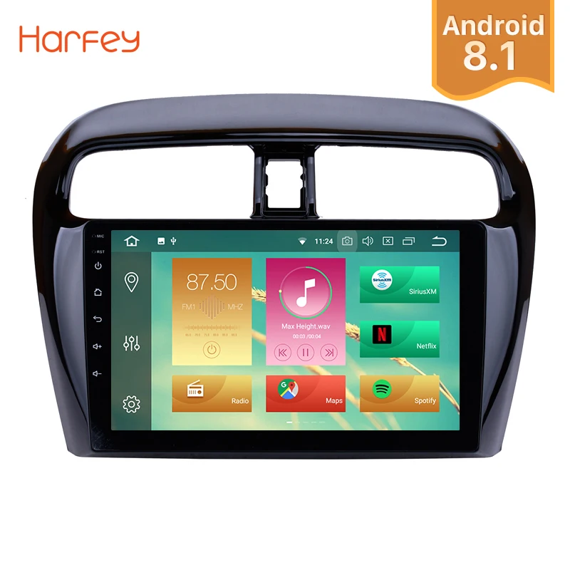 

Harfey 9inch 1Din Android 8.1/8.0 Car Radio For 2012-2018 Mitsubishi Mirage Touchscreen Multimedia Player Head Unit With Wifi