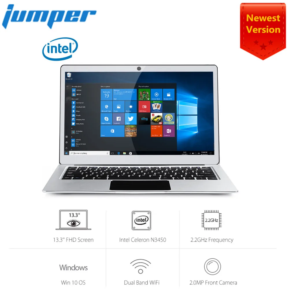 Джемпер EZbook 3 Pro Ноутбук 13 &quotips 2 4G/5G ноутбук с Wi Fi M.2 SATA SSD Windows 10 Apollo Lake N3450 6 ГБ 64 Гб/128