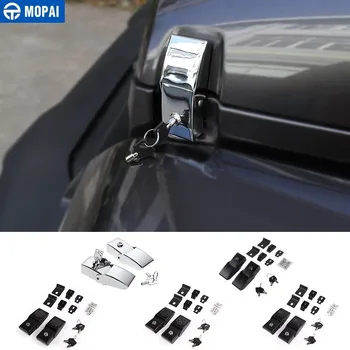 

MOPAI Car Lock Hood Latch Catch With Key Kitfor Jeep Gladiator JT 2018+ Car Engine Lock Cover Accessories for Jeep Wrangler JL