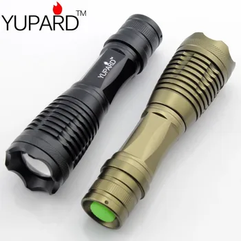 

YUPARD 12W XM-L T6 Focus Adjust Zoom Led mini Flashlight Torch free shipping For 3xAAA or 1x18650 rechargeable battery