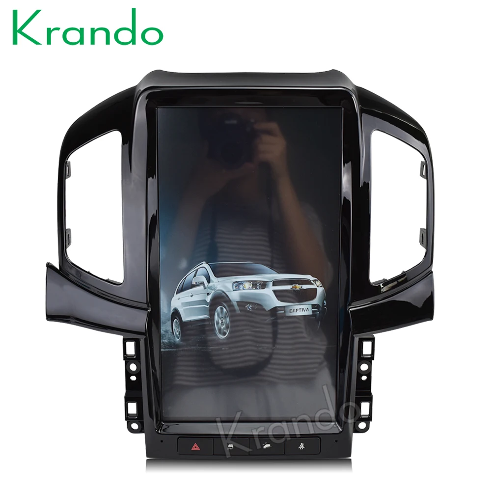 Best Krando Android 8.1 13.6" Vertical screen car multimedia system GPS for Chevrolet Captiva 2013-2017  navigation entertainment 1