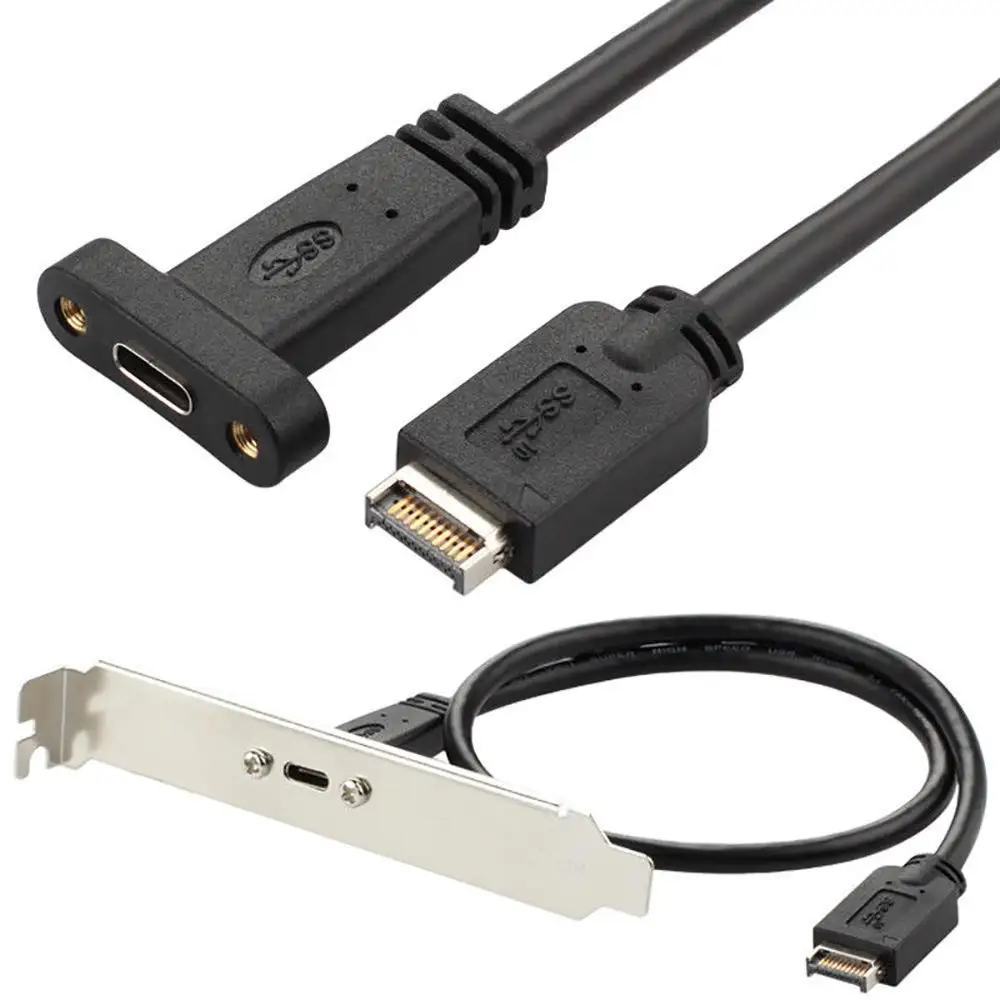 USB 3 1 type E PCI для C Female Gen 2 удлинитель кронштейн профиля|Кабели передачи данных| |