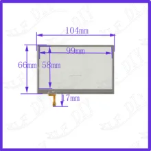 ZhiYuSun 4,3 дюймовый 4-проводной резистивный сенсорный экран 104*66 мм для автомобиля DVD, навигатор Экран 104 мм* 66 мм стекло это совместимо