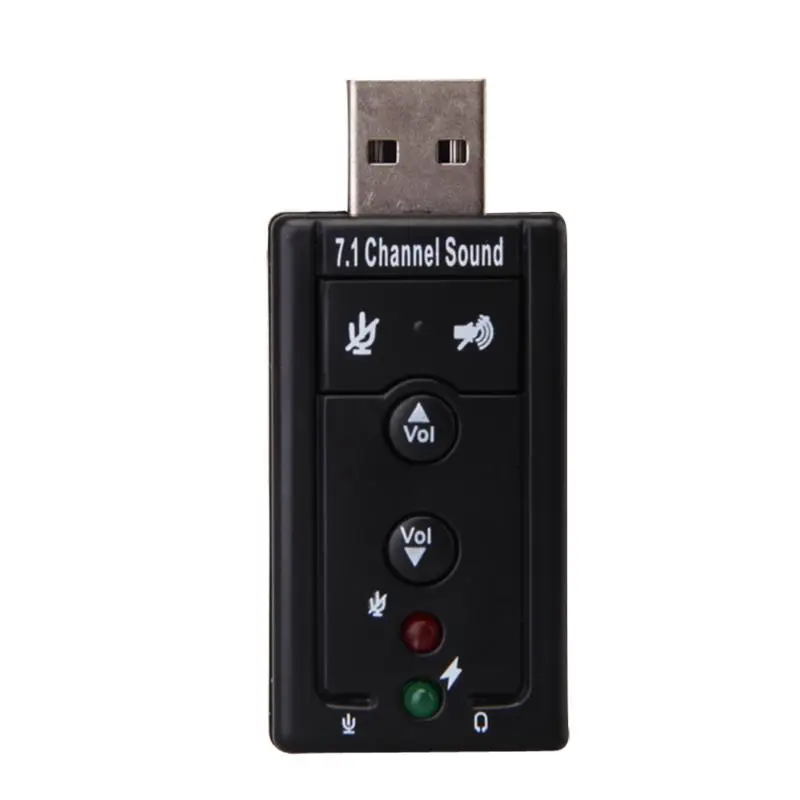 USB адаптер для виртуального звука внешняя звуковая карта 7 1 с поддержкой бусов