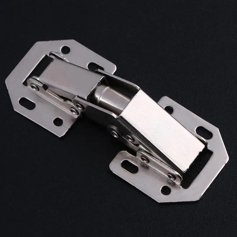 Stainless Steel Hinges Door Hinges 10pcs Cabinet Hinge 90 Degree 3/4in No-Drilling Hole Cupboard Door Hydraulic Hinges Soft Close With Screws Furniture Hardware