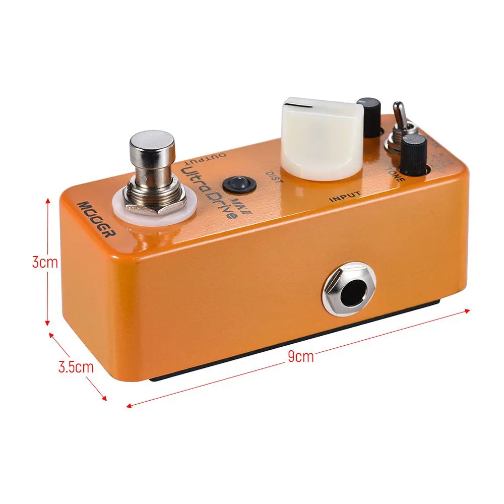 MOOER Ultra Drive MKII Distortion Guitar Effect Pedal 3 Modes True Bypass Full Metal Shell MOOER Ultra Drive MKII Distortion Guitar Effect Pedal 3 Modes True Bypass Full Metal Shell