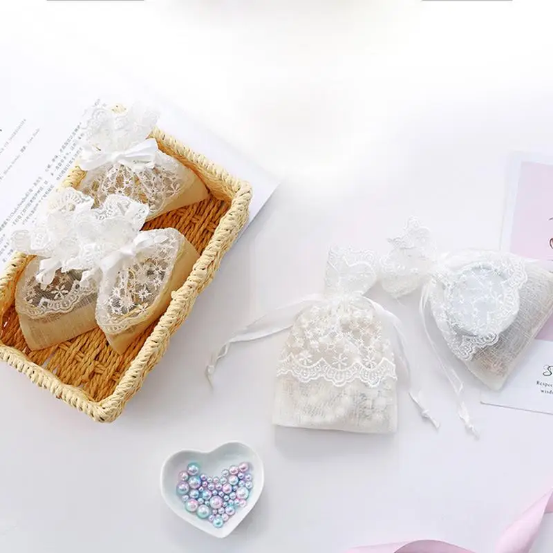 

Bundle Pockets Candy Bags Pearl Yarn Bags Jewelry Bags Ring Stud Earrings Bracelet Necklace Storage Bag