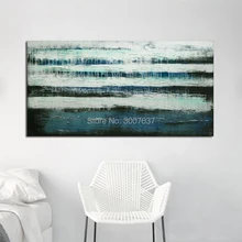 Fashion Wall Art Painting High Quality Abstract Green and White Oil Painting on Canvas Hand-painted Abstract Oil Painting yhhp hand painted animal canvas oil painting hair donkey