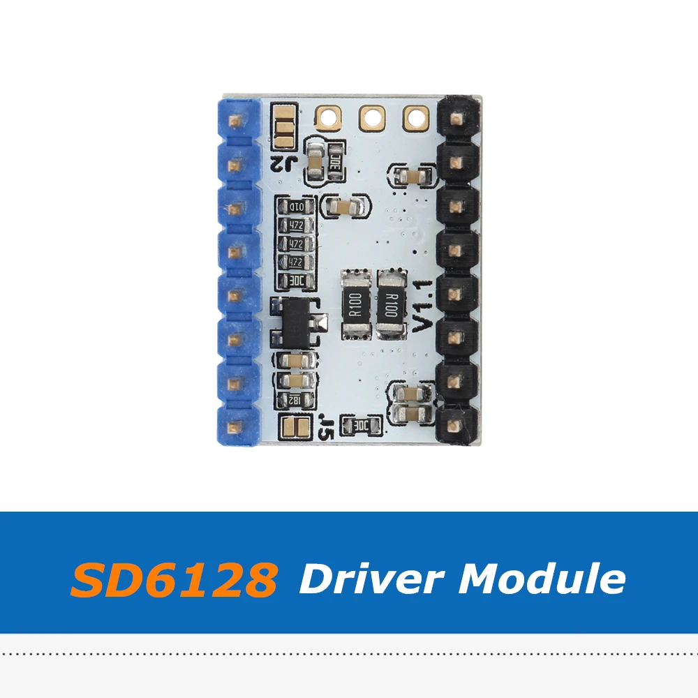 Модуль драйвера Stepstick SD6128 V1.1 аксессуары для 3D принтера драйвер Microstep с пиком 128 А 2