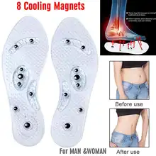 8 магнитов точечный массаж ступней Массажная гелевая стелька Магнитная колодка стельки Вес ноги потери Здравоохранение Релаксация подарок для Для женщин/Для мужчин
