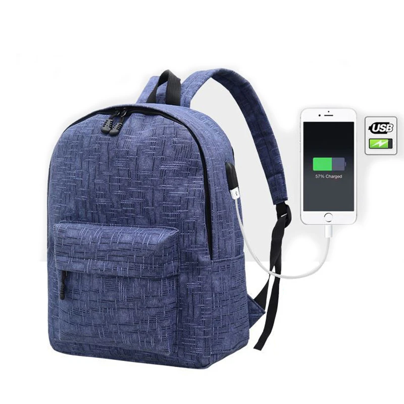 

Women's USB External Charging Travel Backpacks Black School Bag for Teenagers Girls Bags On The Back Bag-Backpack for Women 2019