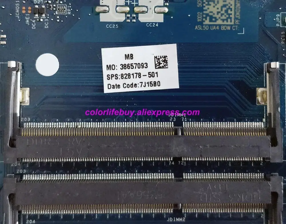 حقيقية 828178-501 828178-601 828178-001 UMA i3-5005U CPU LA-C701P محمول لوحة رئيسية لأجهزة HP 15-AC سلسلة 15T-AC100 دفتر PC