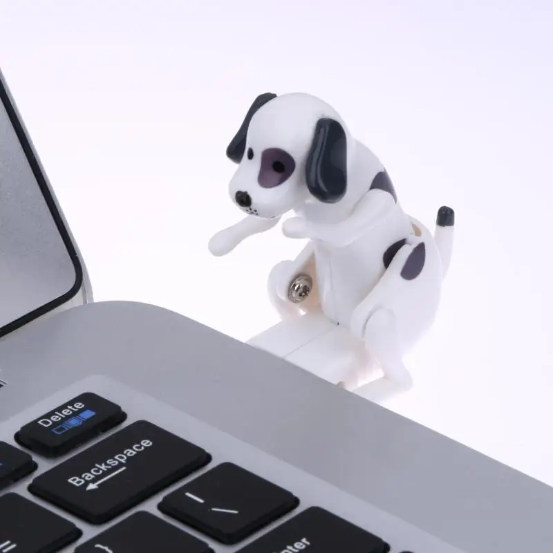 Новые белые мини Забавные милые USB жужжание точка Собака Игрушка гаджеты для ПК
