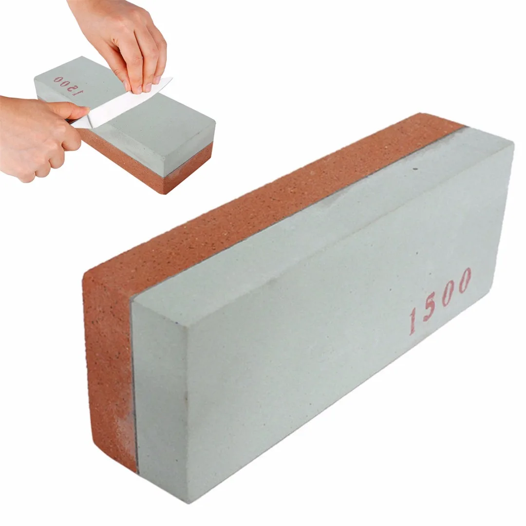 

400#+1500# Kitchen Double Sided Sharpening Sharpener Wet Stone Razor Whetstone 100mmx35mmx25mm