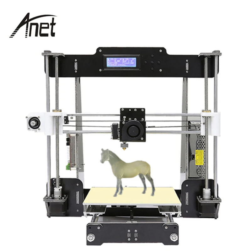 

Professional Anet 3d printer single nozzle large printing size desktop prusa i3 arcylic 3d printer machine with PLA/ABS filament