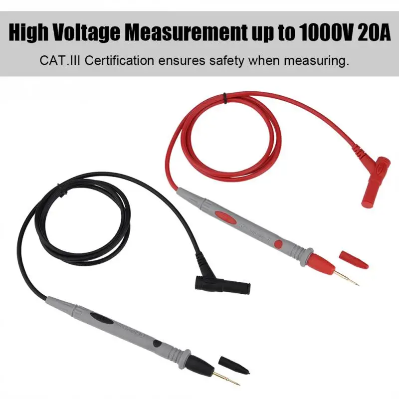 

Ultra-sharp Probe Test Lead Cable Reliable Values 1000V 20A Probe Leads for Digital Multimeter Precise Values