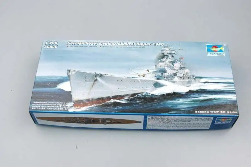 Trumpeter 1/700 05775 немецкий адмирал хиппер 1940 | Игрушки и хобби