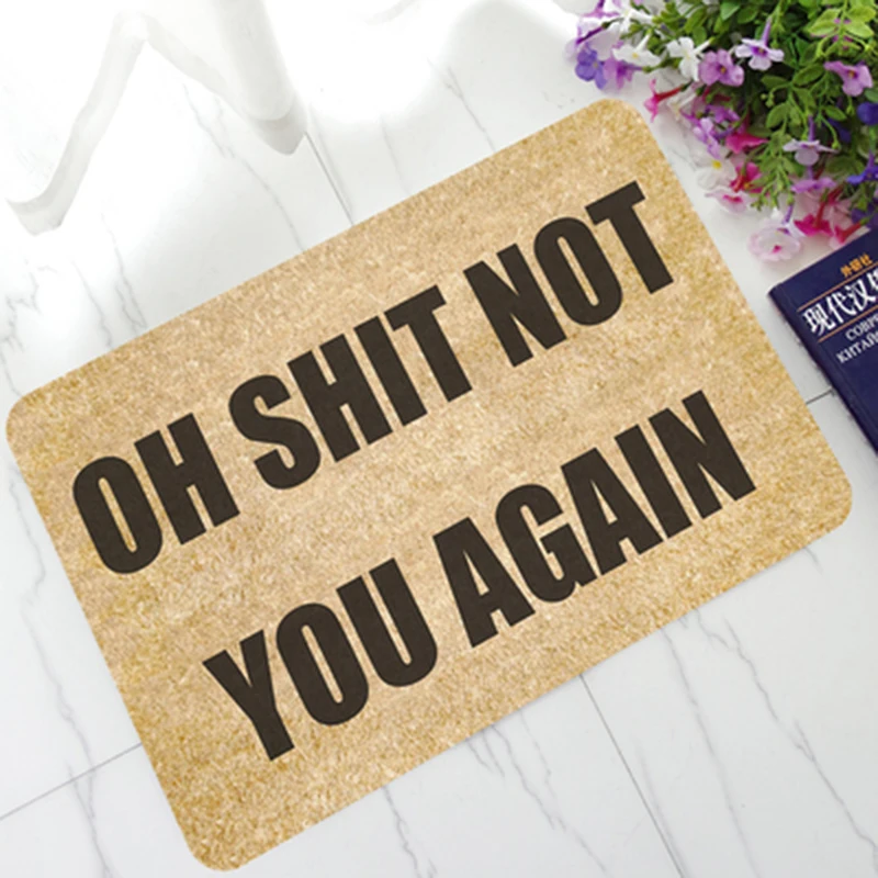 Konesky Противоскользящий коврик с буквенным принтом для двери напольный коврик для пола Придверный коврик 40x60 см спальня гостиная коврики