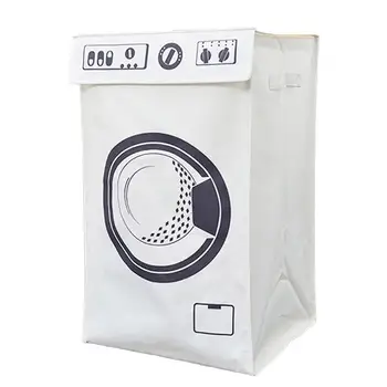 

Folding Laundry Clothes Hamper with Handles and Lid Dirty Clothes Sorter Organizer