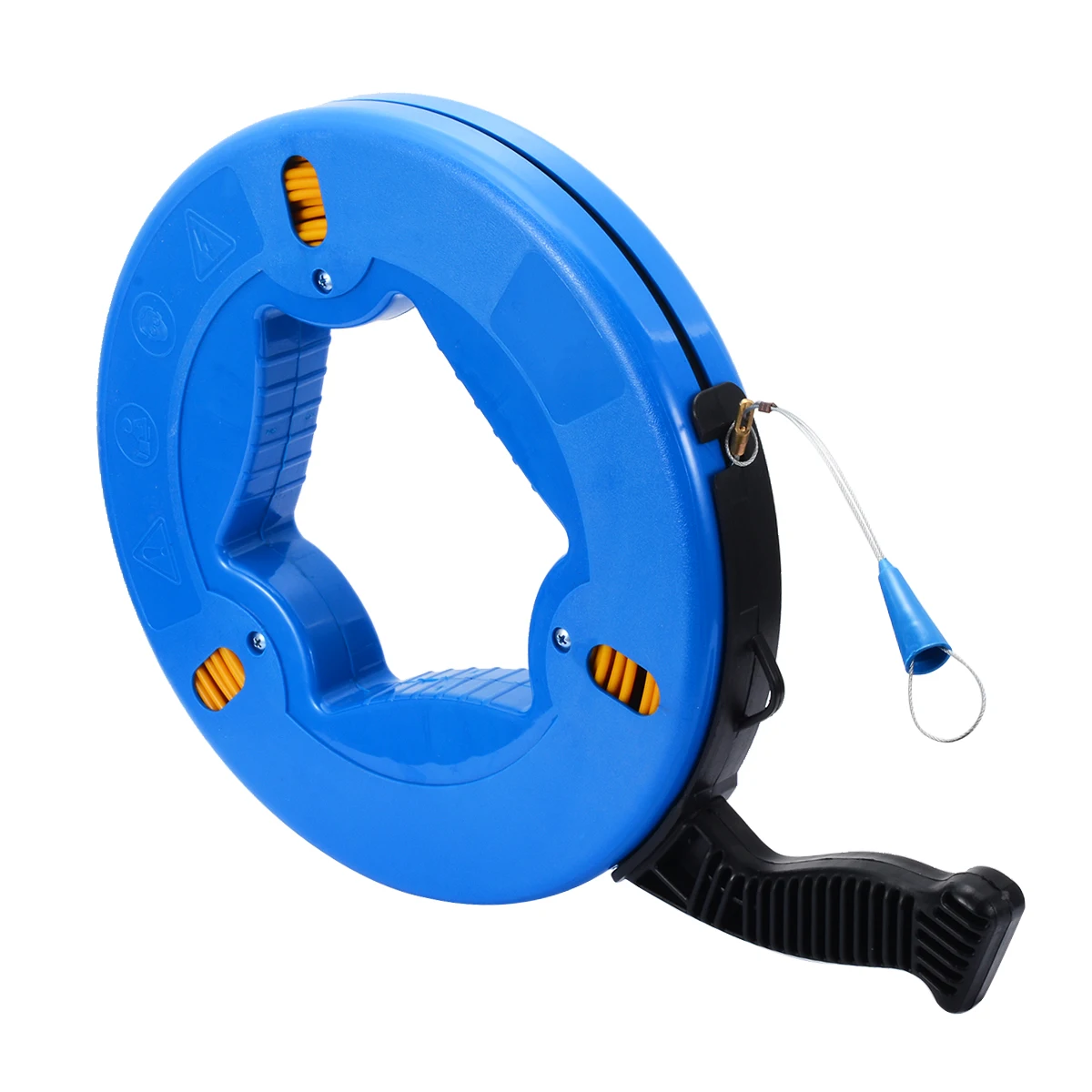 New 4mmx45m Cable Fiberglass Fish Tape Reel Puller Nylon Metal Wall