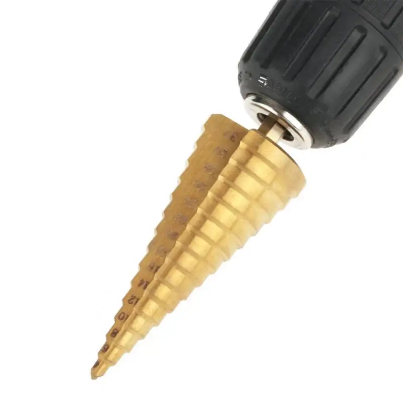 

3-32mm High Speed Step Drill Bits for Metal Wood Hole Cutter HSS Titanium Coated Step Drill Bit Drilling Power Tools