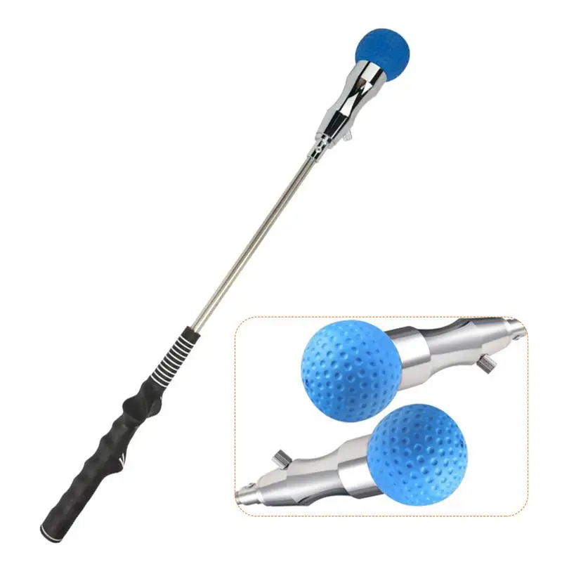 Golf Swing Trainer With Vocal Ball Head Golf Training Aid Correction For Strength Tempo Training Golf Club Equipment