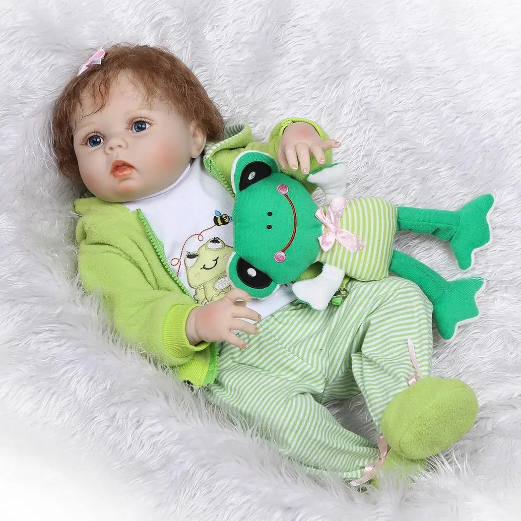 

55cm / 21.7inch soft Reborn baby doll lifelike toys Birthday Xmas Gift New Arrival