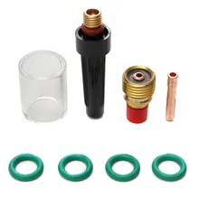 8 шт. TIG сварочный фонарь газовой линзы набор чашек для аргонодуговой сварки WP-9/20/25 серия 3/3" прочный сварочный фонарь es