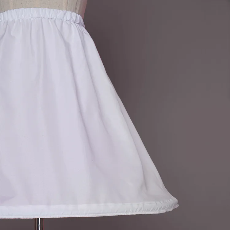 Женская короткая юбка-американка, полускользящая белая кринолиновая Нижняя юбка