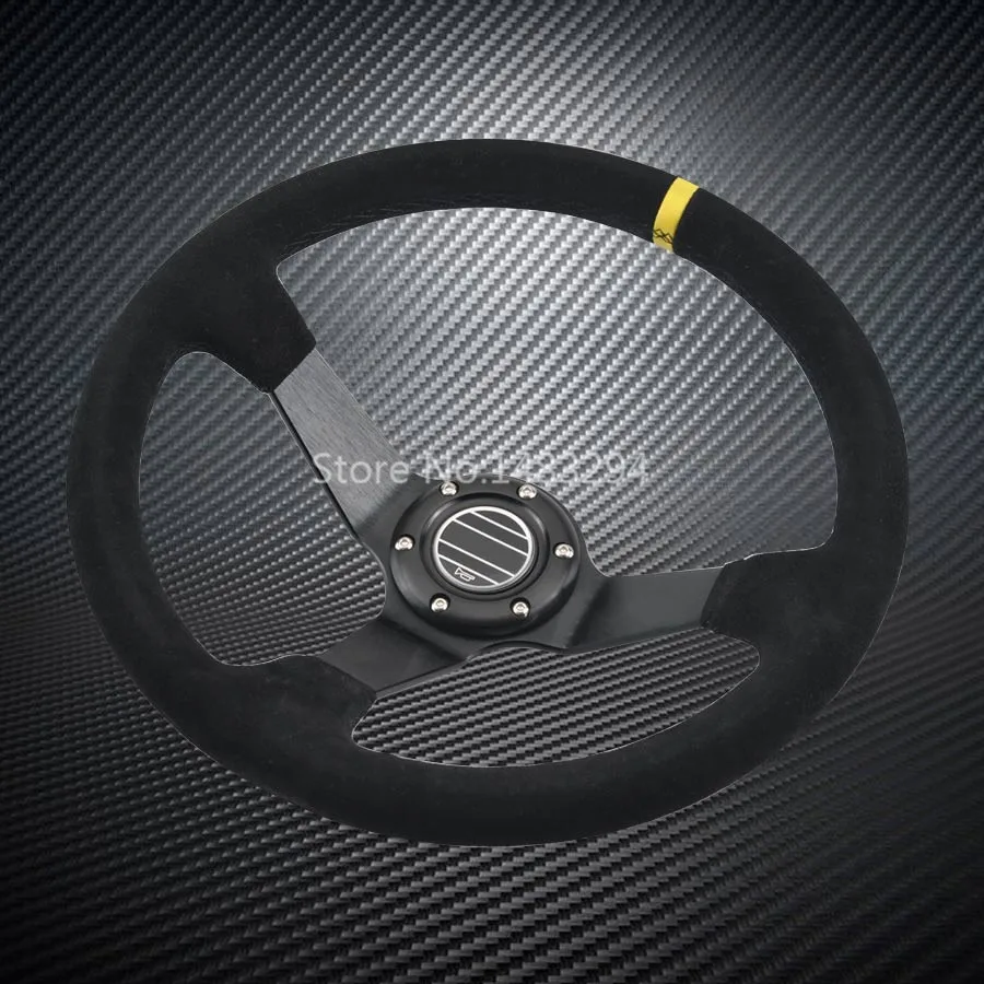 347 мм Диаметр замша кожа дрейфующий Racer руль для V W Au di BMW Универсальный|Рулевые