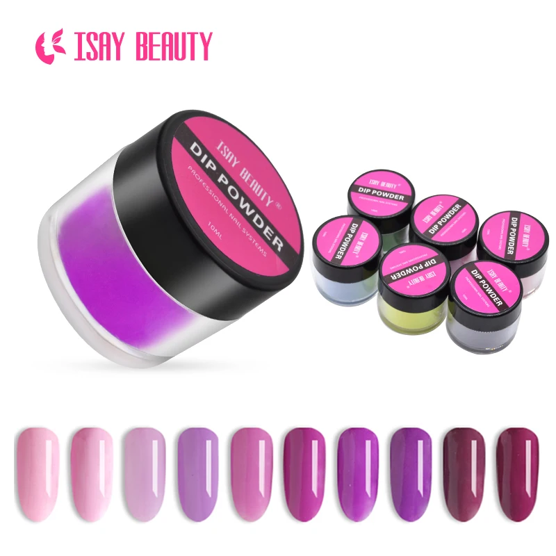 ISAY beauty 10 г/банка для погружения ногтей порошок акриловый Блеск натуральный сухой