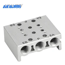 SY3120-3000 Solenoid Valves Air Exhaust Manifold SS5Y3- 2F/3F/4F/5F/6F/7F Pneumatic Base Valve Station With Gaskets SY3120-3000 Solenoid Valves Air Exhaust Manifold SS5Y3- 2F/3F/4F/5F/6F/7F Pneumatic Base Valve Station With Gaskets