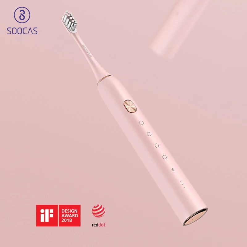 

SOOCAS X3 Sonic Electric Toothbrush xiaomi USB wireless Charging tooth brush Adult Ultrasonic toothbrush APP 4 cleaning modes