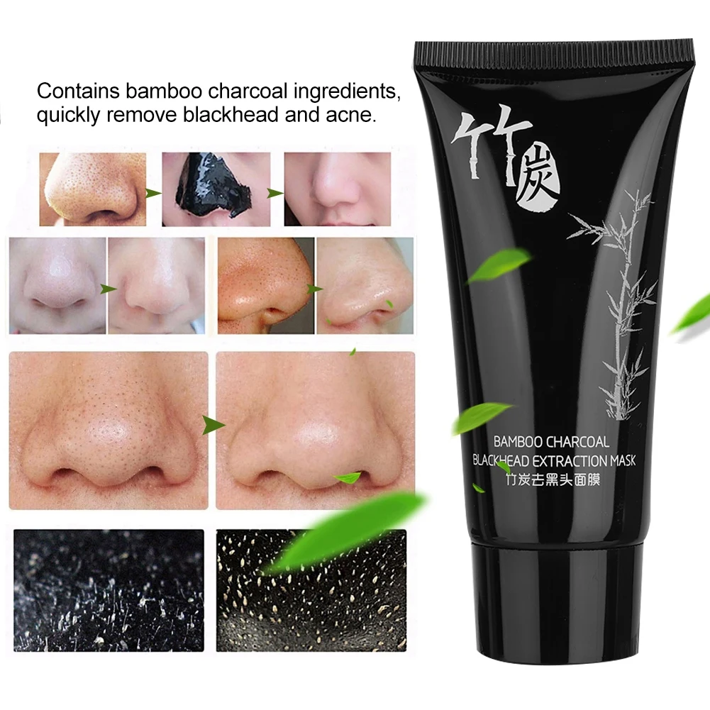 Бамбуковая древесная кожура маска для лица для удаления угрей, акне контроль масла термоусадочные поры черная маска для лица Уход