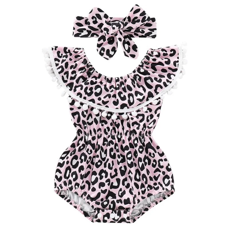 

2019 NEW Toddler Baby Girls Romper little Girls Jumpsuit Newborm leopard Roupas clothing Clothes Sunsuit Outfits 0-18M