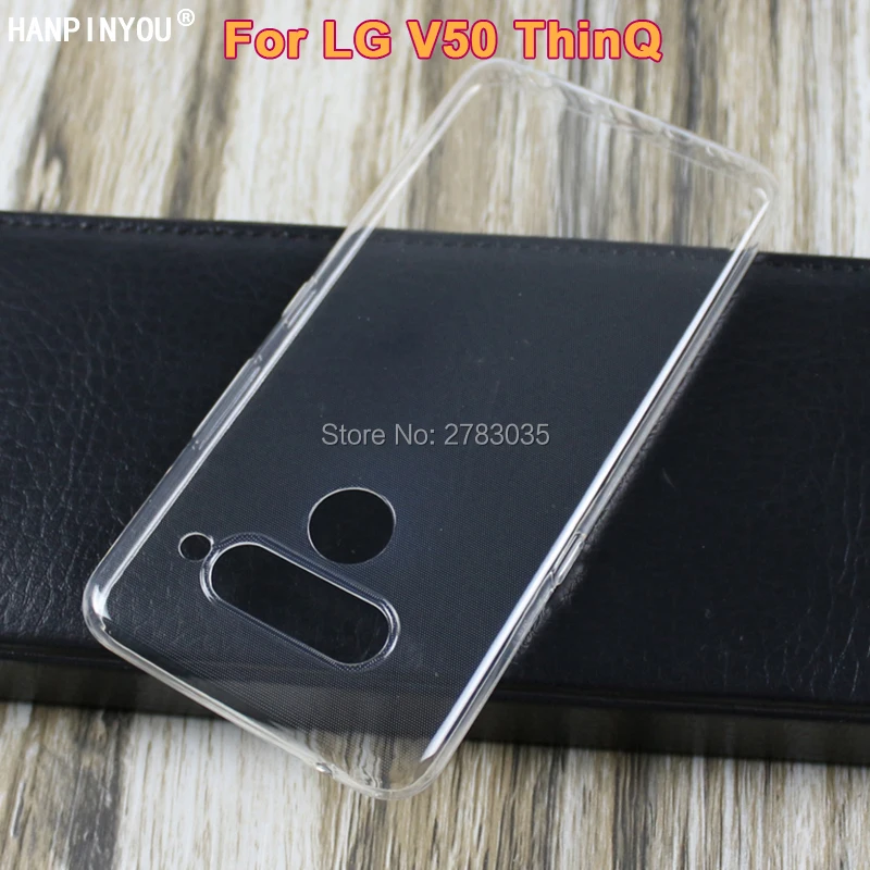 Для LG V50 ThinQ 5G 6 4 &quotтонкий кристально прозрачный мягкий ТПУ чехол для задней