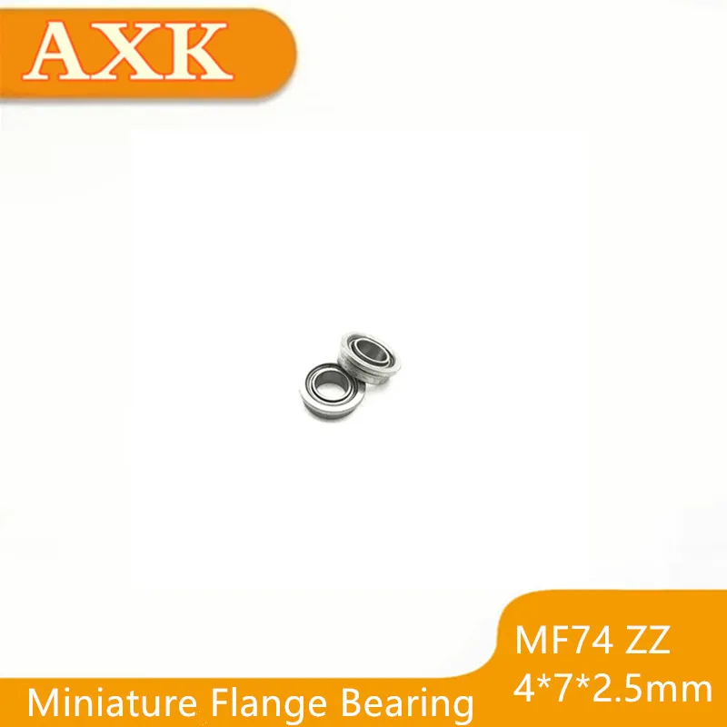 

2023 Time-limited 10pcs/lot Mf74zz Mf74 Zz 4x7x2.5mm Miniature Flange Bearing Thin Wall Deep Groove Ball Radial Brand New