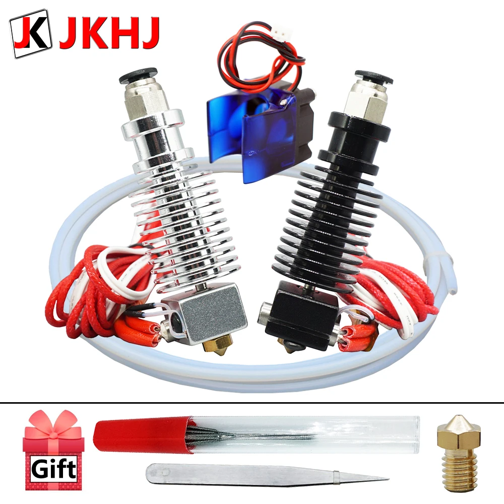 Бесплатная доставка E3D V6 hotend комплект 3D принтеры Partse дистанционный экструдер 1 75/0