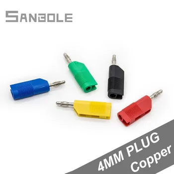 

Pure Copper 4mm Banana Plug Socket Test Plug Terminal Connector High Fold Insert Screw Screw Fixed (10PCS)