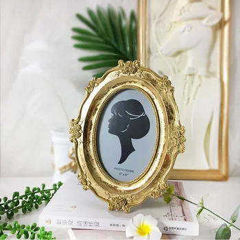 

Retro Creative Studio Photo Frame European Photo Frame Ornaments Resin Photo Frame Lovers Crafts Murals Furnishing Decoration