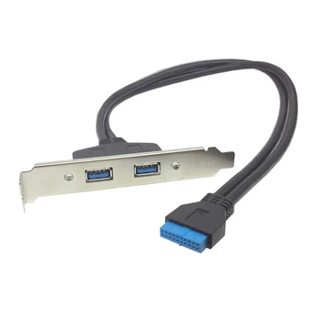 

Zihan MSI two USB 3.0 Female Mount panel to Motherboard 20pin Cable High Quality with PCI bracket
