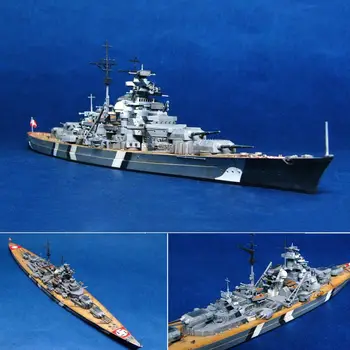 

1/700 Scale the World War II Germany Navy Battleship KMS Bismarck Battleship Ship Model Kit Ship Toy Plastic Model Assembly Toy