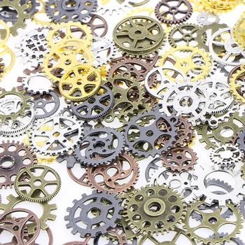 

1 Lot Old Parts Pendant Vintage Craft Wrist Watch Cogs Steampunk Jewelry Gear Mechanical Mix Alloy DIY Bracelet Accessories