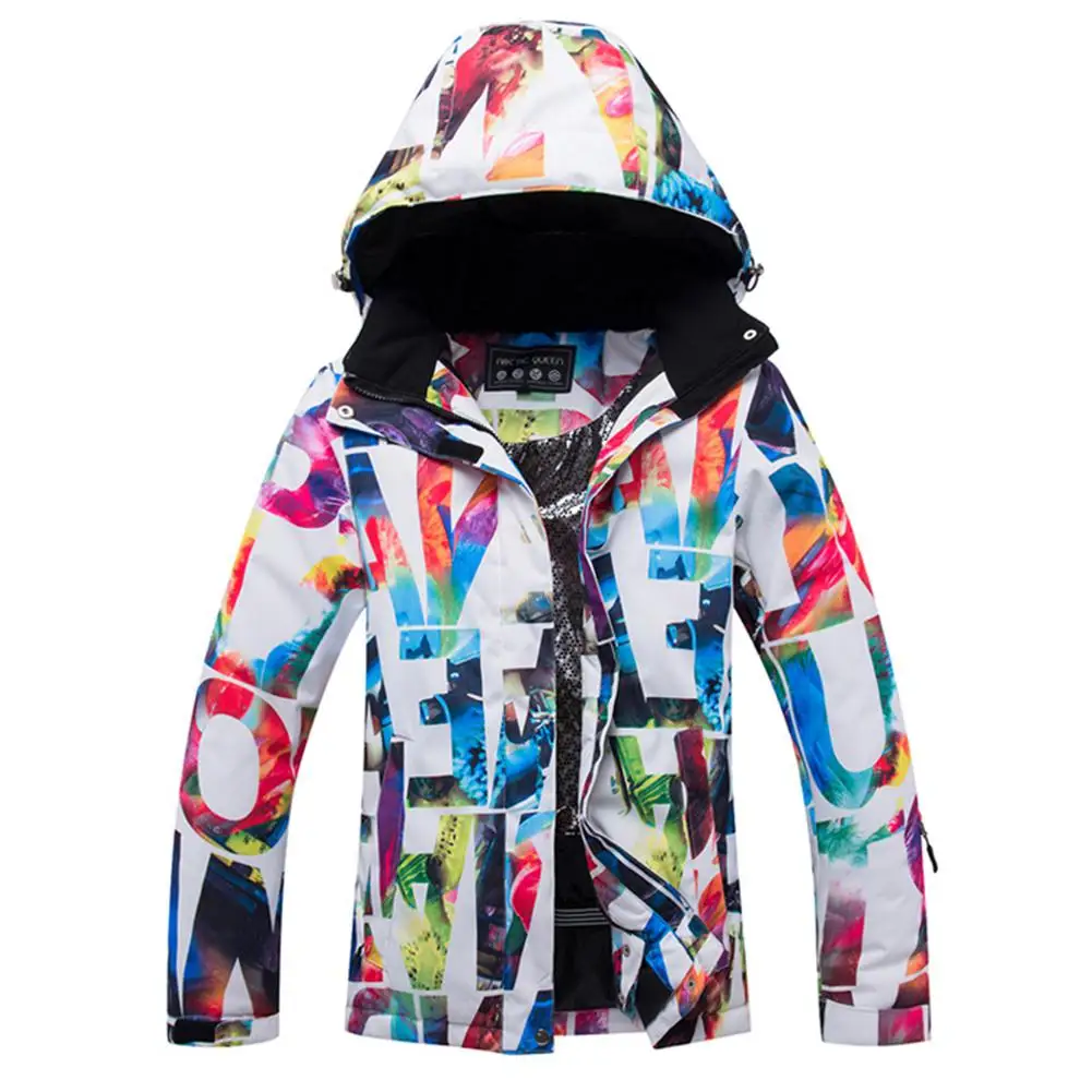 

Women Outdoor Ski Snow Jacket coat Windproof Waterproof Warm Thickened Jacket S, M, L, XL