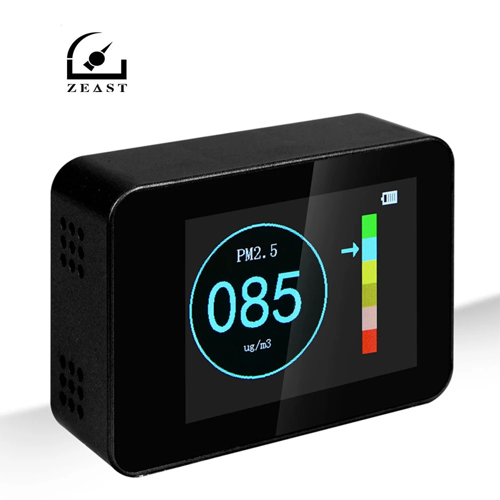 

Portable Digital Display PM2.5 Detector Laser Sensor Real-time Accurate Air Quality Monitor Tester Rechargeable Diagnostic Tool