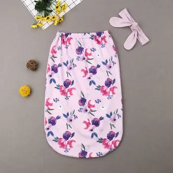 

Newborn Baby Boy Girl Floral Swaddle Blanket Sleeping Swaddle Muslin Wrap Baby Sleeping Bags